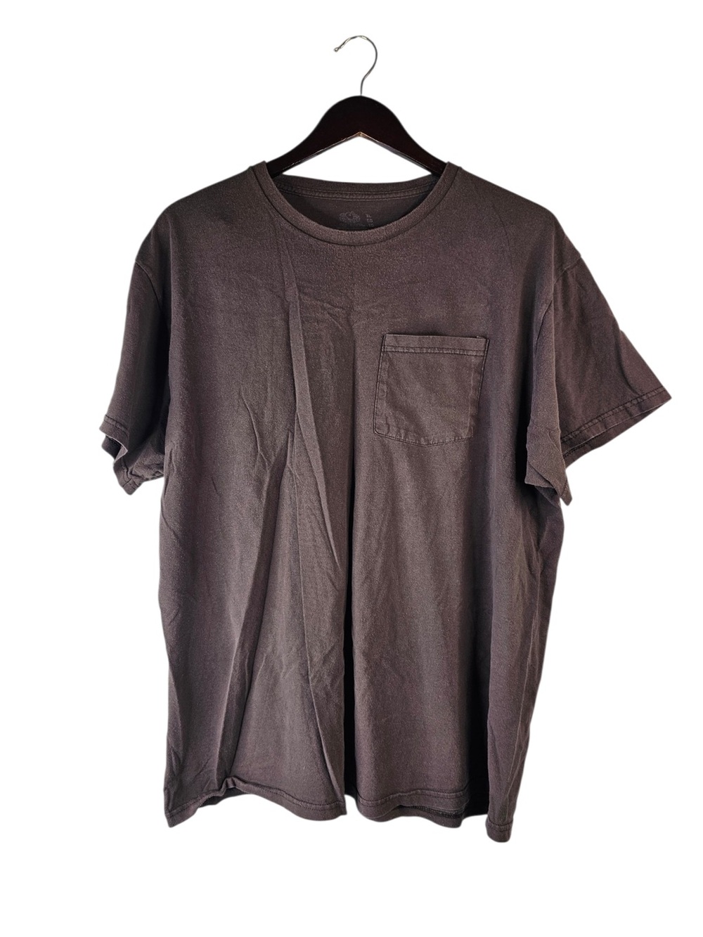 Fruit of the Loom Mens XL Brown Short Sleeve Pocket T-Shirt
